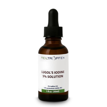 5% de solução de iodo de...